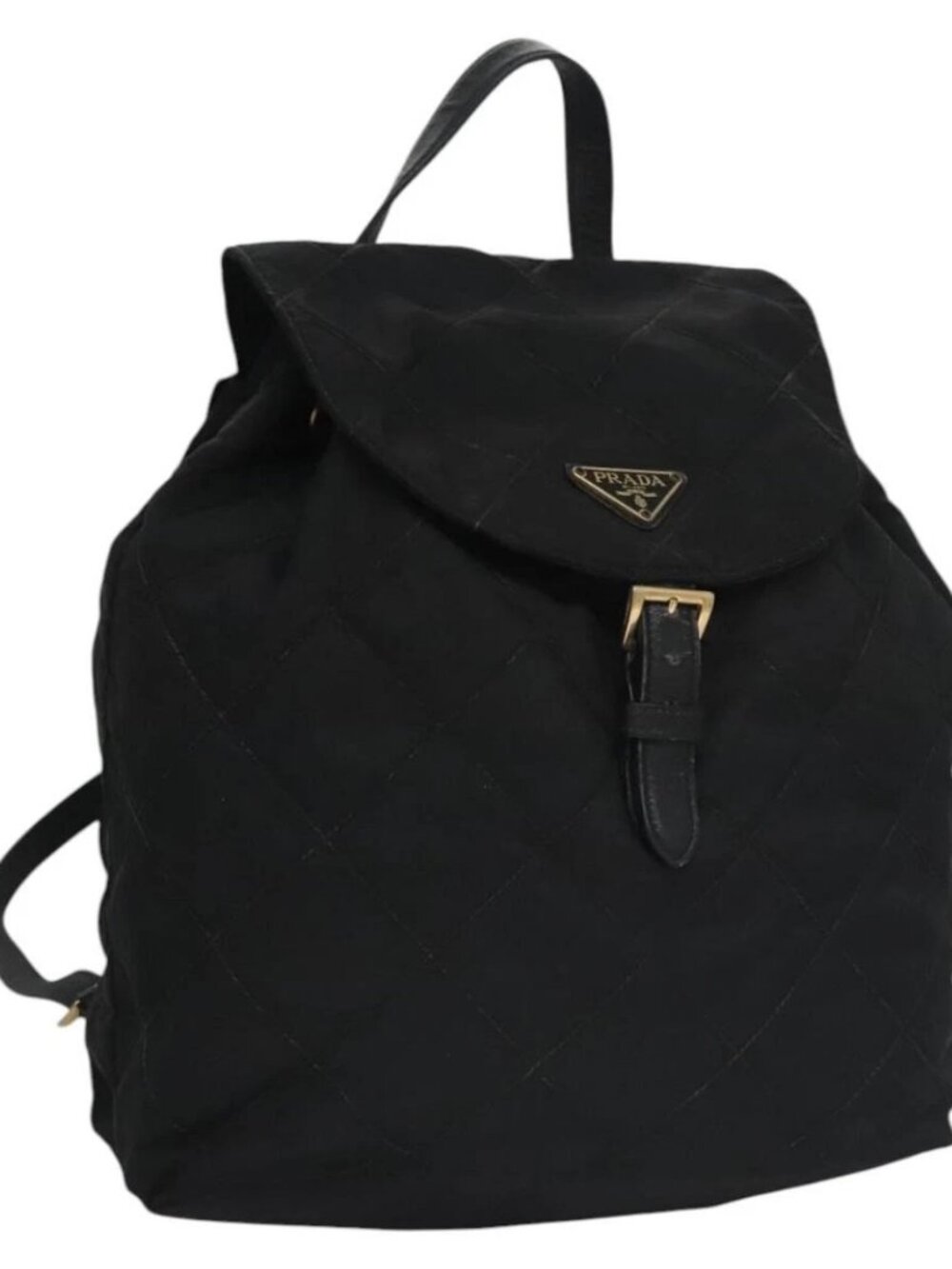PRADA Backpack Nylon Black Auth 104486